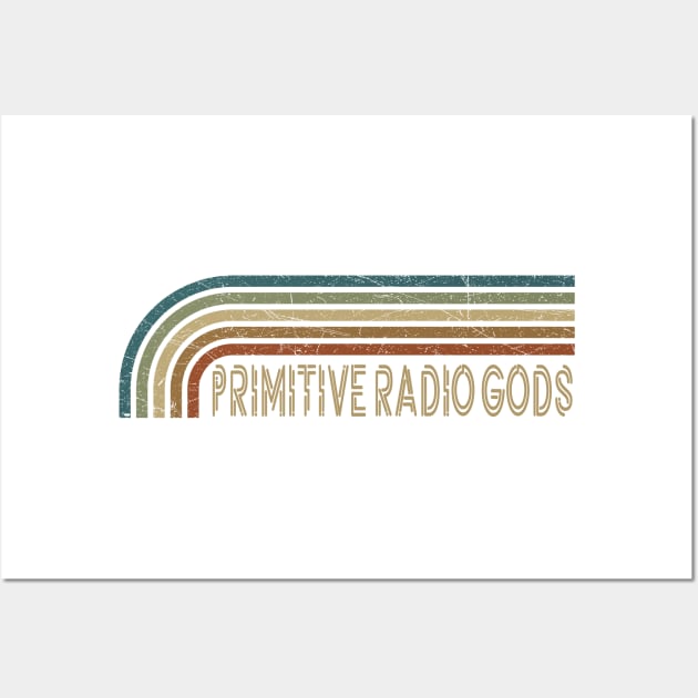 Primitive Radio Gods Retro Stripes Wall Art by paintallday